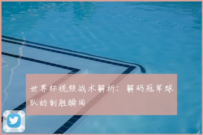 世界杯视频战术解析：解码冠军球队的制胜瞬间